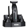 Povos Cordless 5-in-1 Beard Trimmer Body Groomer Style and Detail Kit