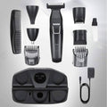 Povos Cordless 5-in-1 Beard Trimmer Body Groomer Style and Detail Kit by DailySale