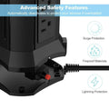 Power Strip Tower with 9 AC-Outlets and 4 USB Charging Ports Switch Control by DailySale