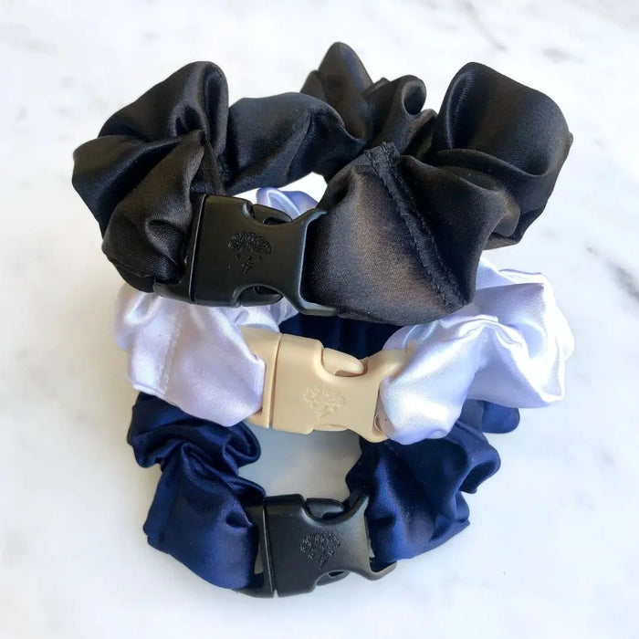 Power Trio - 3-Pack Neutral Buckle Scrunchies Bundle - No Snagging, No Tangles by Buckle Scrunchies by RE.STATEMENT