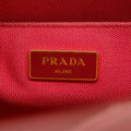 Prada 2Way Canvas Canapa Logo Tote Pink Small #3053 by Bolt Boutique