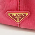 Prada 2Way Canvas Canapa Logo Tote Pink Small #3053 by Bolt Boutique