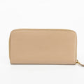 Prada Beige Leather Round Zipper Long Wallet #1878 by Bolt Boutique