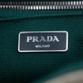 Prada Beige x Green Canapa Canvas x Satin Flower Tote Bag #2265 by Bolt Boutique
