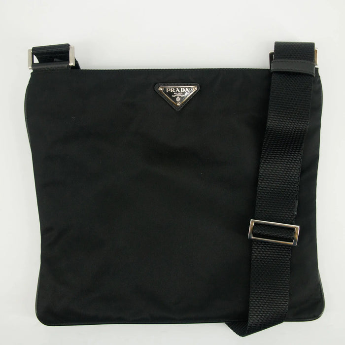 Prada Black Tessuto Nylon Crossbody #2586 by Bolt Boutique