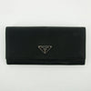 Prada Black Tessuto Nylon Long Wallet #2641
