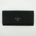 Prada Black Tessuto Nylon Long Wallet #2641 by Bolt Boutique