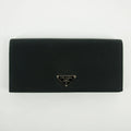 Prada Black Tessuto Nylon Long Wallet #2649 by Bolt Boutique