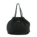 Prada Black Tessuto Nylon x Leather Shoulder Bag #7704 by Bolt Boutique
