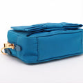 Prada Blue Nylon Tessuto Mini Bow Crossbody Bag #1934 by Bolt Boutique