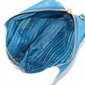 Prada Blue Nylon Tessuto Mini Bow Crossbody Bag #1934 by Bolt Boutique