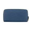 Prada Blue Saffiano Leather Zip Around Wallet #3599 by Bolt Boutique