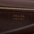 Prada Bordeaux Saffiano Leather Long Wallet #2467 by Bolt Boutique
