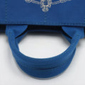 Prada Canapa Logo Tote Blue Medium #2503 by Bolt Boutique