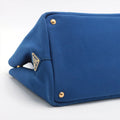 Prada Canapa Logo Tote Blue Medium #2503 by Bolt Boutique