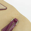 Prada Canvas x Leather Beige x Purple Tote Bag #1743 by Bolt Boutique