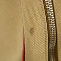 Prada Cinghiale Trimmed Canapa Handbag Beige / Red #2850 by Bolt Boutique