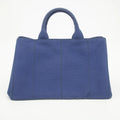 Prada Cobalt Large Canapa Logo Tote #1368 by Bolt Boutique