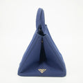Prada Cobalt Large Canapa Logo Tote #1368 by Bolt Boutique