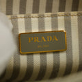 Prada Grey Canvas Canapa Logo 2Way Tote Bag Small #3595 by Bolt Boutique