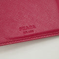 Prada Hot Pink Saffiano Lux Trifold Wallet #3100 by Bolt Boutique
