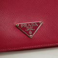 Prada Hot Pink Saffiano Lux Trifold Wallet #3100 by Bolt Boutique