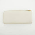 Prada Ivory Saffiano Leather L-shaped Zipper Long Wallet #2632 by Bolt Boutique