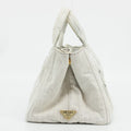 Prada Light Gray Canapa Denim 2WAY Tote Bag #1969 by Bolt Boutique