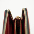 Prada Lips Applique Black Leather Zip Around Wallet #3955 by Bolt Boutique