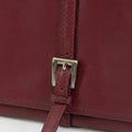 Prada Maroon Bordeaux Leather Long Wallet #1871 by Bolt Boutique