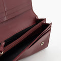 Prada Maroon Bordeaux Leather Long Wallet #1871 by Bolt Boutique