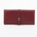 Prada Maroon Bordeaux Leather Long Wallet #1871 by Bolt Boutique