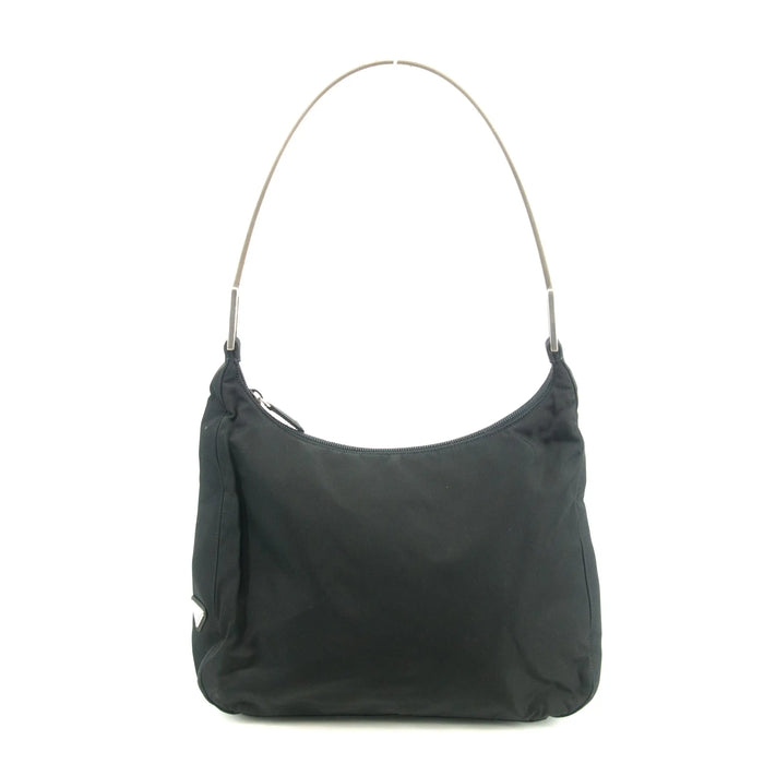 Prada Milano Black Nylon Hardware Shoulder Bag #2997 by Bolt Boutique