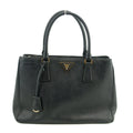 Prada Milano Black Saffiano Galleria 2-Way Bag #3066 by Bolt Boutique