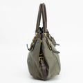 Prada Military Green Tessuto Jacquard Logo 2-Way Tote Bag #1768 by Bolt Boutique