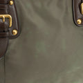 Prada Military Green Tessuto Jacquard Logo 2-Way Tote Bag #1768 by Bolt Boutique