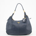 Prada Navy Leather Hobo Shoulder Bag - #1471 by Bolt Boutique