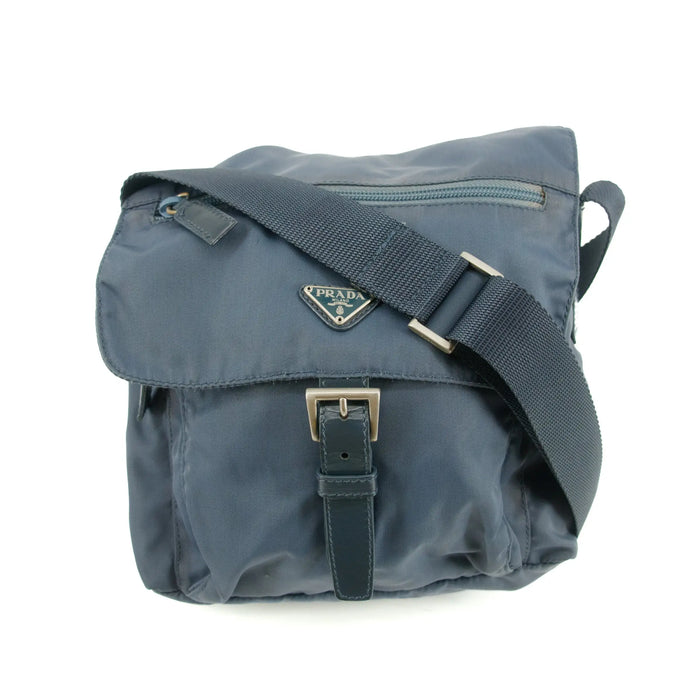 Prada Nylon Tessuto Blue Shoulder Bag #4685 by Bolt Boutique