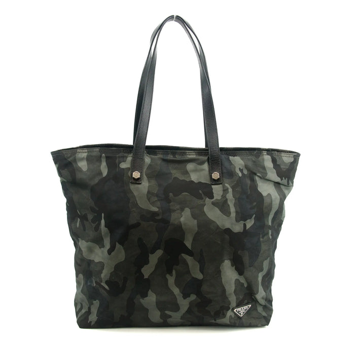 Prada Nylon Tessuto Camoflouge Triangle Plate Shoulder Bag #2863 by Bolt Boutique