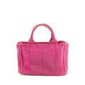 Prada Pink Canvas Canapa Small Logo 2Way Tote Bag #4664 by Bolt Boutique