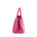 Prada Pink Canvas Canapa Small Logo 2Way Tote Bag #4664 by Bolt Boutique
