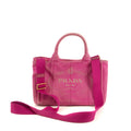 Prada Pink Canvas Canapa Small Logo 2Way Tote Bag #4664 by Bolt Boutique