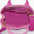Prada Pink Canvas Canapa Small Logo 2Way Tote Bag #4664 by Bolt Boutique