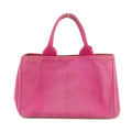 Prada Pink Canvas Medium Canapa Logo Tote #3229 by Bolt Boutique