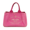 Prada Pink Canvas Medium Canapa Logo Tote #3229