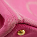 Prada Pink Canvas Medium Canapa Logo Tote #3229 by Bolt Boutique