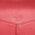 Prada Pink Saffiano Leather Letter Long Wallet #2639 by Bolt Boutique