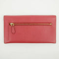 Prada Pink Saffiano Leather Letter Long Wallet #2639 by Bolt Boutique