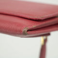 Prada Pink Saffiano Leather Long Wallet #2466 by Bolt Boutique