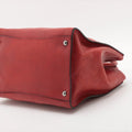 Prada Red Leather Glace Double Zip 2 Way Tote Bag #1941 by Bolt Boutique